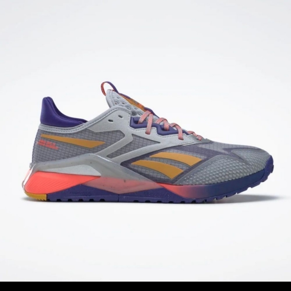 Reebok Nano X2 TR Adventure Womens Shoes in 7 Grey/Purple/Orange